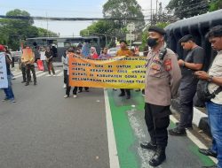 Pelayanan Aksi Unras Depan Kantor KPU R.I Menteng Bersama Kanit Sabhara