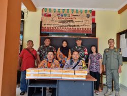 Bhabinkamtibmas Gunung Sahari Utara Hadiri Piket Posko Bersama 3 Pilar Pemilu DKI Jakarta 2024