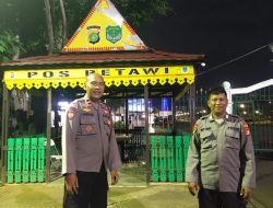 Polsek Metro Gambir Lakukan Pemantauan Kamtibmas di Pos Betawi