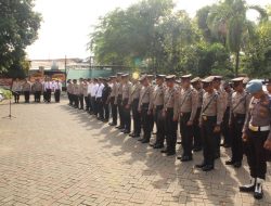 Wakapolsek Kemayoran Pimpin Apel Pagi Jajaran Polsek Kemayoran