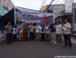 Tiga Pilar Kelurahan Kemayoran Lakukan Pengecekan Dan Keamanan Di TPS 20