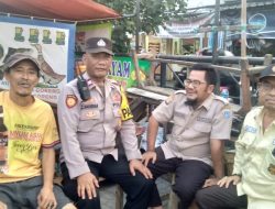 Patroli Wilayah dan Sambang Ke Pasar Gembrong Kapolsubsektor Galur Berikan Imbauan Petugas Security Pasca Pilkada