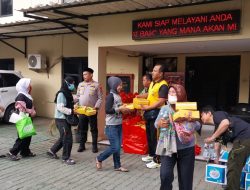 Polsek Kawasan Muara Baru Gelar Jumat Berkah dan Cooling System Pasca Pemungutan Suara di TPS
