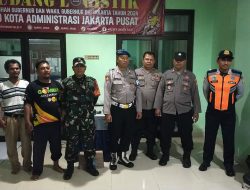 Patroli Tiga Pilar Menteng Kontrol Kantor PPK Kecamatan Menteng Pasca Pilkada DKI Jakarta