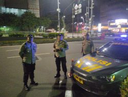 Kapolsubsektor Sabang Pemantauan Kejahatan Malam Hari Dan Massa Aksi Reuni 212 Di Simpang Sarinah