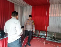 Kapolsek Sawah Besar Tinjau Posko Ops Mantap Praja 2024 di KPU Jakarta Pusat