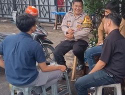 Bhabinkamtibmas Cempaka Putih Barat Sampaikan Imbauan Kamtibmas Ke Warga Binaannya