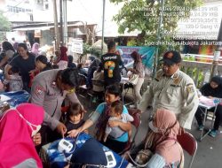 Bhabinkamtibmas Kelurahan Kemayoran Melakukan Monitoring Kegiatan Posyandu Balita Dan Lansia