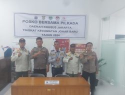 Ops Mantap Praja Jaya 2024: Polsek Johar Baru Pengamanan Tahap Penghitungan dan Rekapitulasi Surat Suara di PPK Kecamatan Johar Baru
