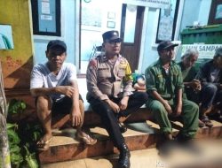 Pasca Pilkada Bhabinkamtibmas Kampung Rawa Sambang Pos Kamling Imbau Petugas Satkamling RW 06 Jaga Aman dan Damai Kampung Kita