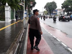 Polsek Metro Gambir Laksanakan Patroli Antisipasi Kejahatan di Kawasan Monas