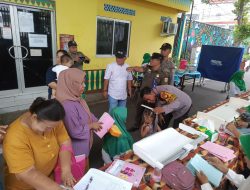 Bhabinkamtibmas Kelurahan Kemayoran Melakukan Monitoring Kegiatan Posyandu Balita Dan Lansia