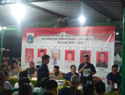 Bhabinkamtibmas Kelurahan Kebon Kosong Bersama 3 Pilar Monitoring dan Pemantauan Pemilihan Ketua RW