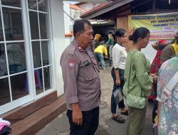 Bhabinkamtibmas Kelurahan Harapan Mulia Melakukan Monitoring Kegiatan Posyandu Balita Dan Lansia