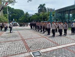 Kapolsek Sawah Besar Pimpin Apel Gabungan TNI-Polri untuk Pengamanan Peresmian Terowongan Silaturahmi di Masjid Istiqlal