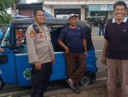 Kanit Sabhara Polsek Cempaka Putih Patroli Dialogis Ke Komunitas Sopir Bajaj