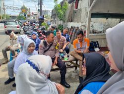 Bhabinkamtibmas Gunung Sahari Utara Dampingi Monitoring Pemberantasan Sarang Nyamuk di RW 03