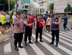 Pemantauan Lintasan Persimpangan Sarinah Indonesia Military Drumcorps Competition Menteng