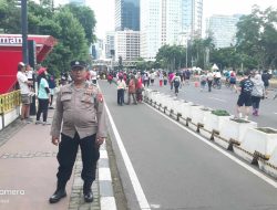 Personil Blora Pemantauan Giat Car Free Day Di Dukuh Atas
