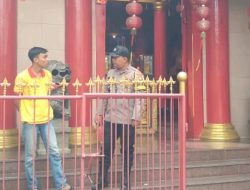 Bhabinkamtibmas Duri Pulo Lakukan Patroli dan Himbauan di Vihara Lo Cia Bio
