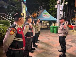 Patroli Gabungan Polsek Menteng Himbauan Sepanjang Jalan Mh Thamrin