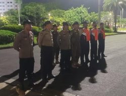 Polsek Metro Gambir Gelar Apel Patroli Tiga Pilar di Sekitar Monas