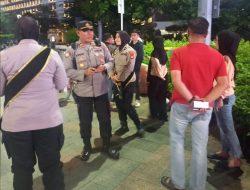 Patroli Gabungan Polsek Menteng Himbauan Kamtibmas Sepanjang Jalan Mh Thamrin