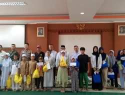 Bhabinkamtibmas Kelurahan Kartini Bersama Tiga Pilar Lakukan Santunan Anak Yatim