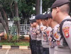 Polsek Metro Gambir Gelar Apel Pengamanan untuk Unjuk Rasa dan Kegiatan Masyarakat di DKPP