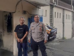 Panit Samapta Sawah Besar Lakukan Diskusi dengan Satuan Pengamanan