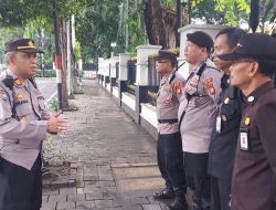 Kanit Binmas Memantau Giat RUN 5K Kantor Bapenas