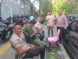 Panit Binmas Lakukan Pengamanan Giat Ibadah Minggu di GBI Karang Anyar