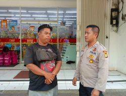 Unit Samapta Polsek Sawah Besar Sambangi Alfa Mart Jaga Situasi Kamtibmas