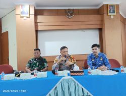 Rapat Koordinasi Tiga Pilar Dalam Rangka Pengamanan Natal dan Tahun Baru 2024 di Wilayah Kelurahan Kampung Rawa