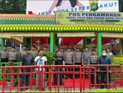 Siaga Personil Gabungan Polsek Metro Menteng Di Pospam Lilin Jaya 2024 Bundaran HI