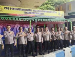 Kapolsek Cempaka Putih Pengecekan Ke Pos Pam Natal Dan Tahun Baru