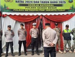 Apel Gabungan Unsur Tiga Pilar Di Posko Pengamanan Oprasi Lilin Jaya 2024