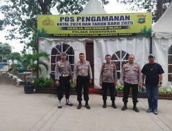 Polsek Kemayoran melakukan Pengamanan Pos Pam Lilin Jaya 2024
