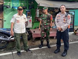 Lakukan Sambang Di Tempat Usaha Warga Kapolsubsektor Kartini Dampingi Sat Pol PP