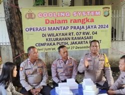 Dalam Rangka Operasi Mantap Praja 2024 Polsek Cempaka Putih Adakan Cooling System Pasca Pilkada DKI Jakarta Di Rt 07 Rw 04 Kelurahan Rawasari