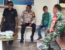 Bhabinkamtibmas Cempaka Putih Timur Bersama Babinsa Sampaikan Imbauan Ke Petugas Keamanan Lingkungan