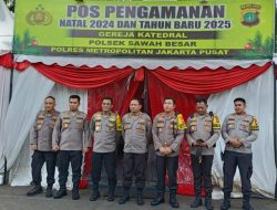 Itwasum Mabes Polri Tinjau Pengamanan Operasi Lilin Jaya 2024 di Gereja Katedral Sawah Besar