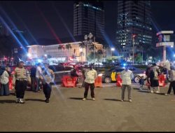 Polsek Metro Gambir Gelar Patroli Cipta Kondisi di Kawasan Monas