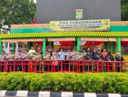 Pengamanan Pos Pam Operasi Lilin Jaya 2024 Di Bundaran HI Menteng Jakarta Pusat