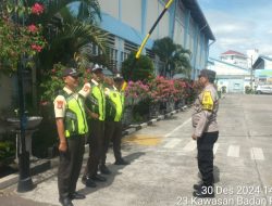 Pembinaan dan Imbauan Bhabinkamtibmas Johar Baru kepada Petugas Keamanan Pergudangan Kemenkes RI