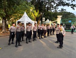 Polsek Metro Gambir Gelar Pengamanan Dzikir dan Doa Bersama di Monas Timur