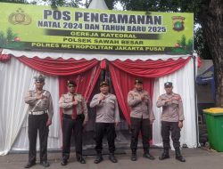 Penjagaan Pergantian Tahun Di Posko Pam Oprasi Lilin Jaya 2024 Di Sawah Besaar