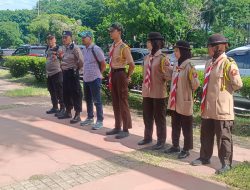 Polsek Kemayoran melakukan Pengamanan Pos Pam Lilin Jaya 2024