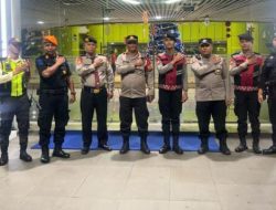 Polsek Metro Gambir Gelar Patroli Pengamanan Natal dan Tahun Baru di Stasiun Gambir