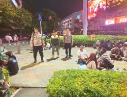 Himbauan Kamtibmas Warga Di Kawasan Bundaran HI Menteng